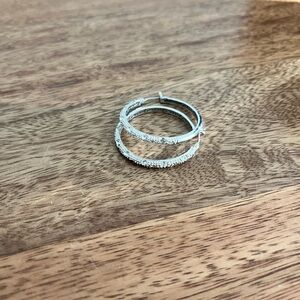 Elegant Silver Hoop Earrings